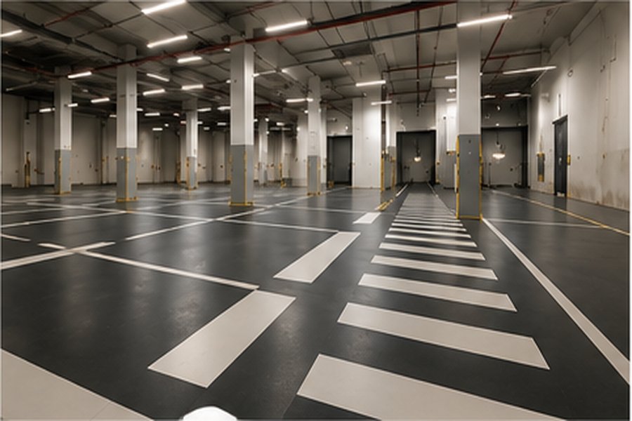 Parking souterrain — marquage et signalétique